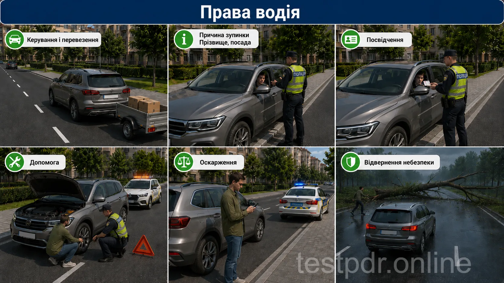 Право користуватися автомобілем, отримати допомогу, знати підстави перевірки та оскаржити незаконні дії доповнює обов’язки водія.
