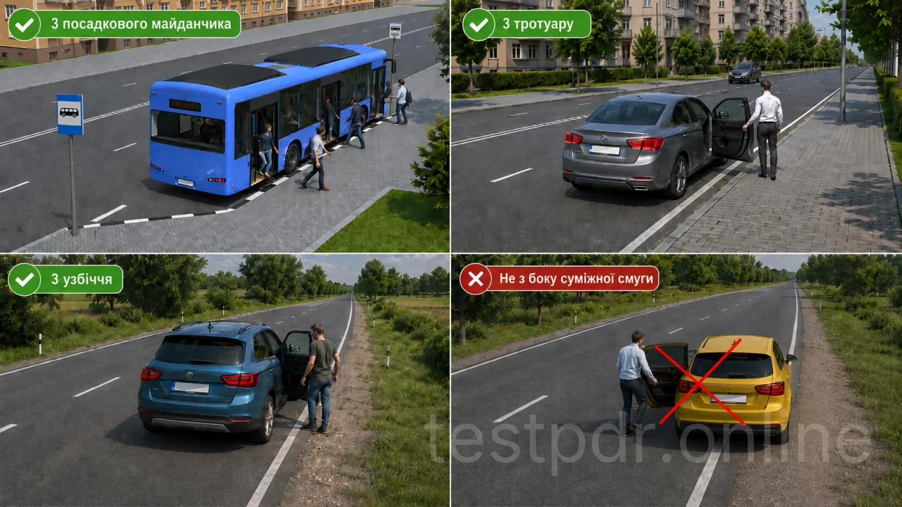 Безпечна посадка та висадка