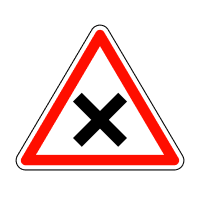 Дорожній знак Перехрещення рівнозначних доріг