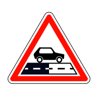 Дорожній знак 1.40 Зміна покриття