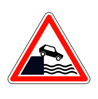 Дорожній знак Виїзд на набережну або берег