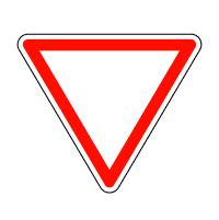 Дорожній знак 2.1 Дати дорогу