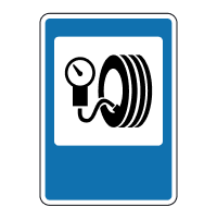 Дорожній знак 6.23 Шиномонтаж