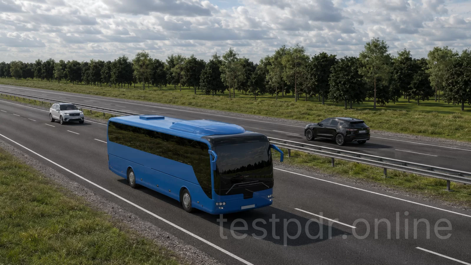З якою максимальною швидкістю дозволено рух автобуса на цій ділянці дороги? З якою максимальною швидкістю дозволено рух автобуса на цій ділянці дороги?
