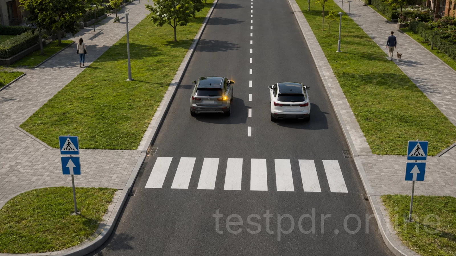 Ви водій сірого автомобіля, вирішили перестроїтись праворуч. Ваші дії: Ви водій сірого автомобіля, вирішили перестроїтись праворуч. Ваші дії: